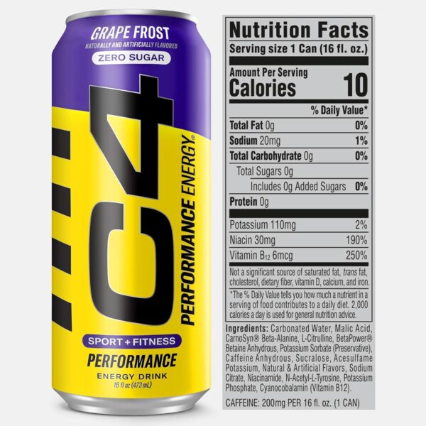 C4 GRAPE FROST ZERO SUGGAR - Image 2