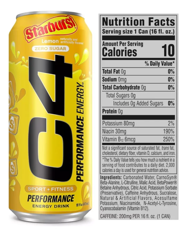 C4 STARBURS LEMON ZERO SUGGAR - Image 2