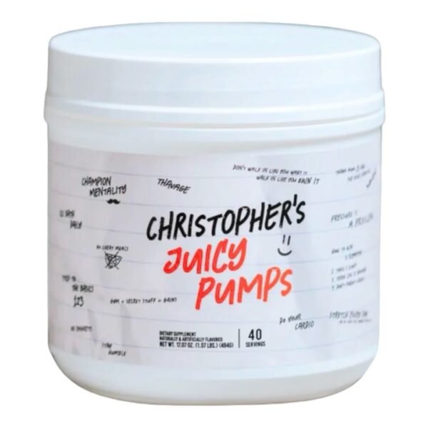 CHRISTOPHERS JUICY PUMPS – CBUM X RAW 40 SERV