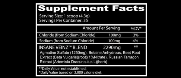 INSANE VEINZ 152 G , 30 SERV - Image 2
